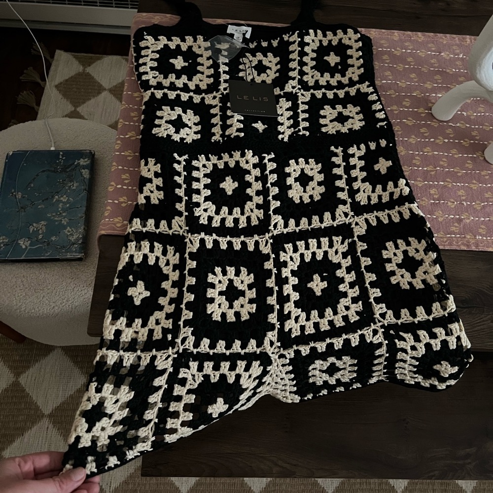 Brand new crochet romper.